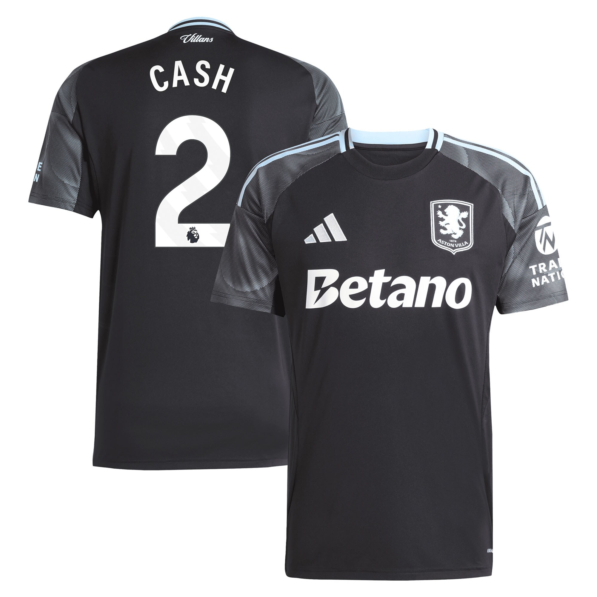AVFC aston villa adidas away shirt 2025-26 with cash 2 printing Collection | Official Aston Villa Kits and Apparel