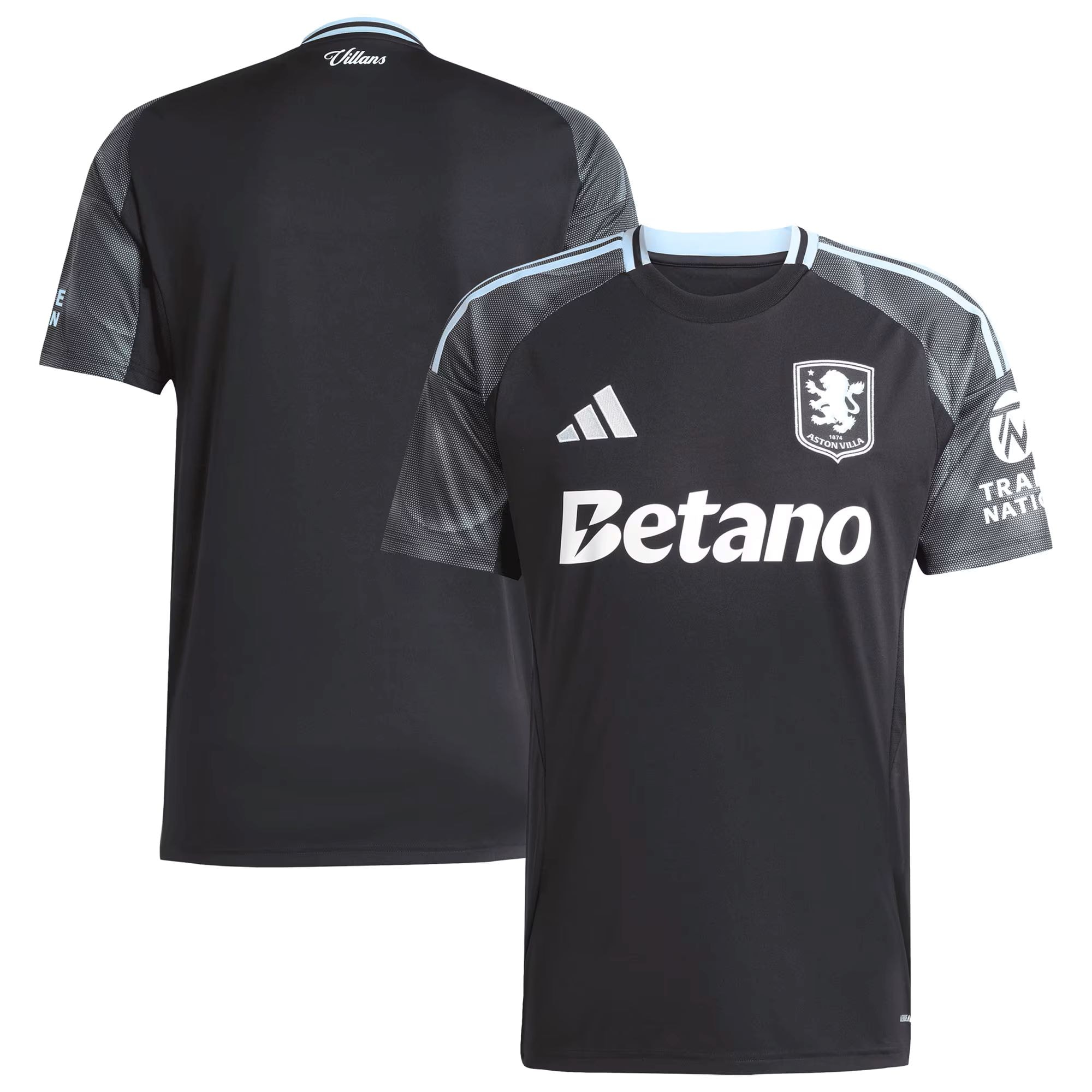 AVFC aston villa adidas away shirt 2025-26 with custom printing Collection | Official Aston Villa Kits and Apparel