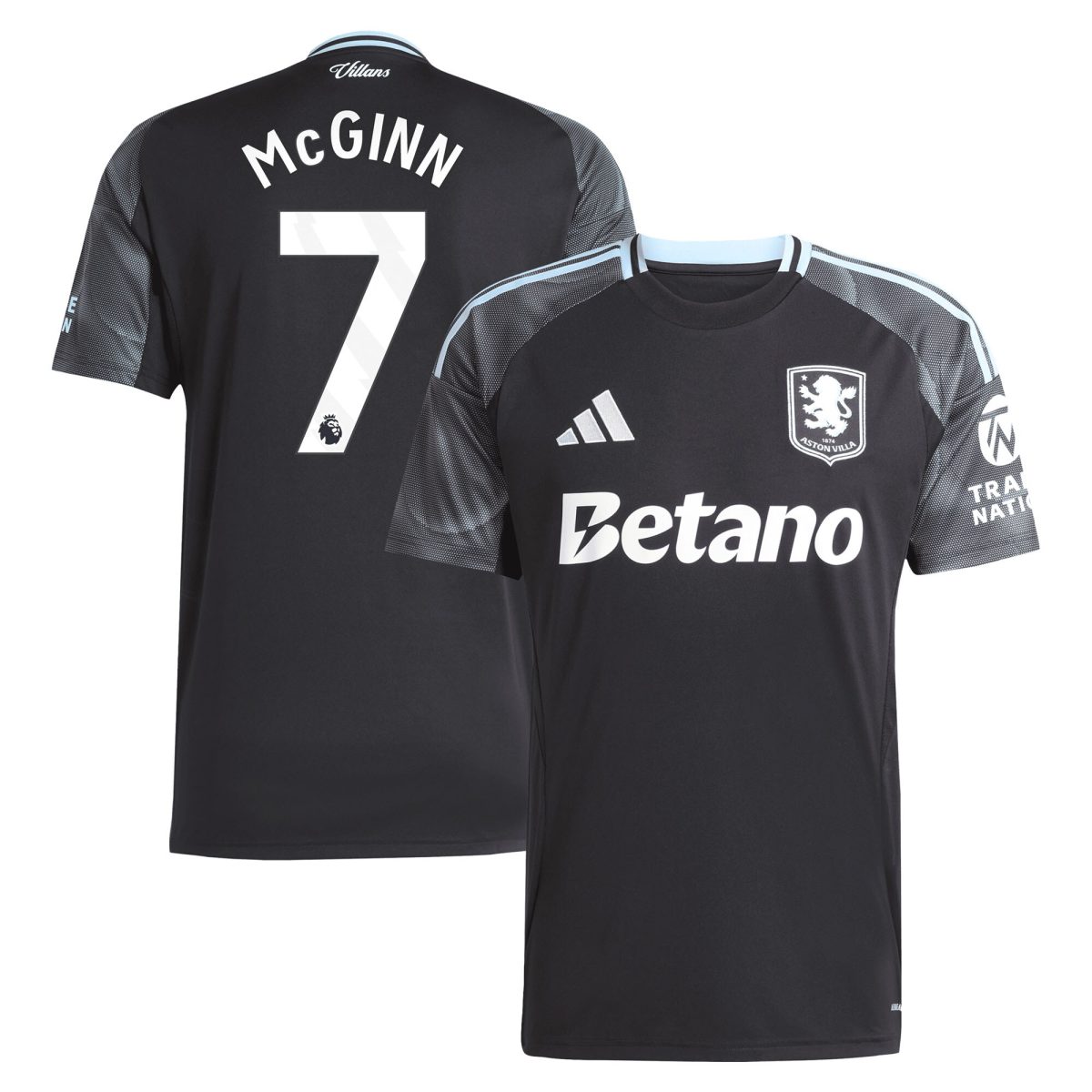 AVFC aston villa adidas away shirt 2025-26 with mcginn 7 printing Collection | Official Aston Villa Kits and Apparel