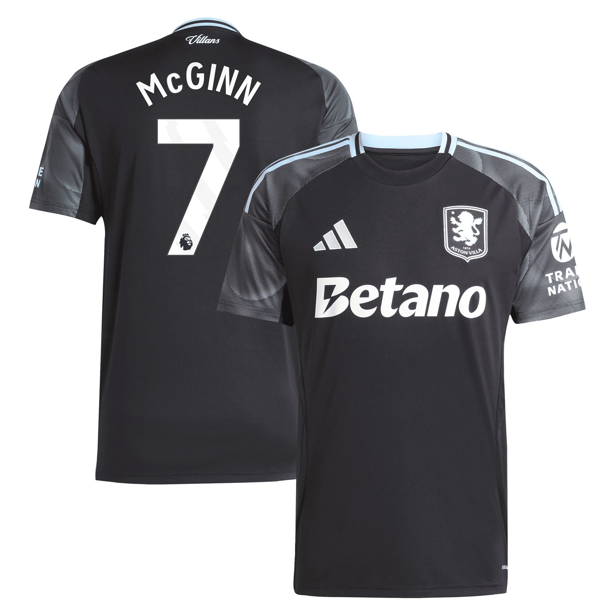 AVFC aston villa adidas away shirt 2025-26 with mcginn 7 printing Collection | Official Aston Villa Kits and Apparel