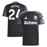 AVFC aston villa adidas away shirt 2025-26 with onana 24 printing Collection | Official Aston Villa Kits and Apparel