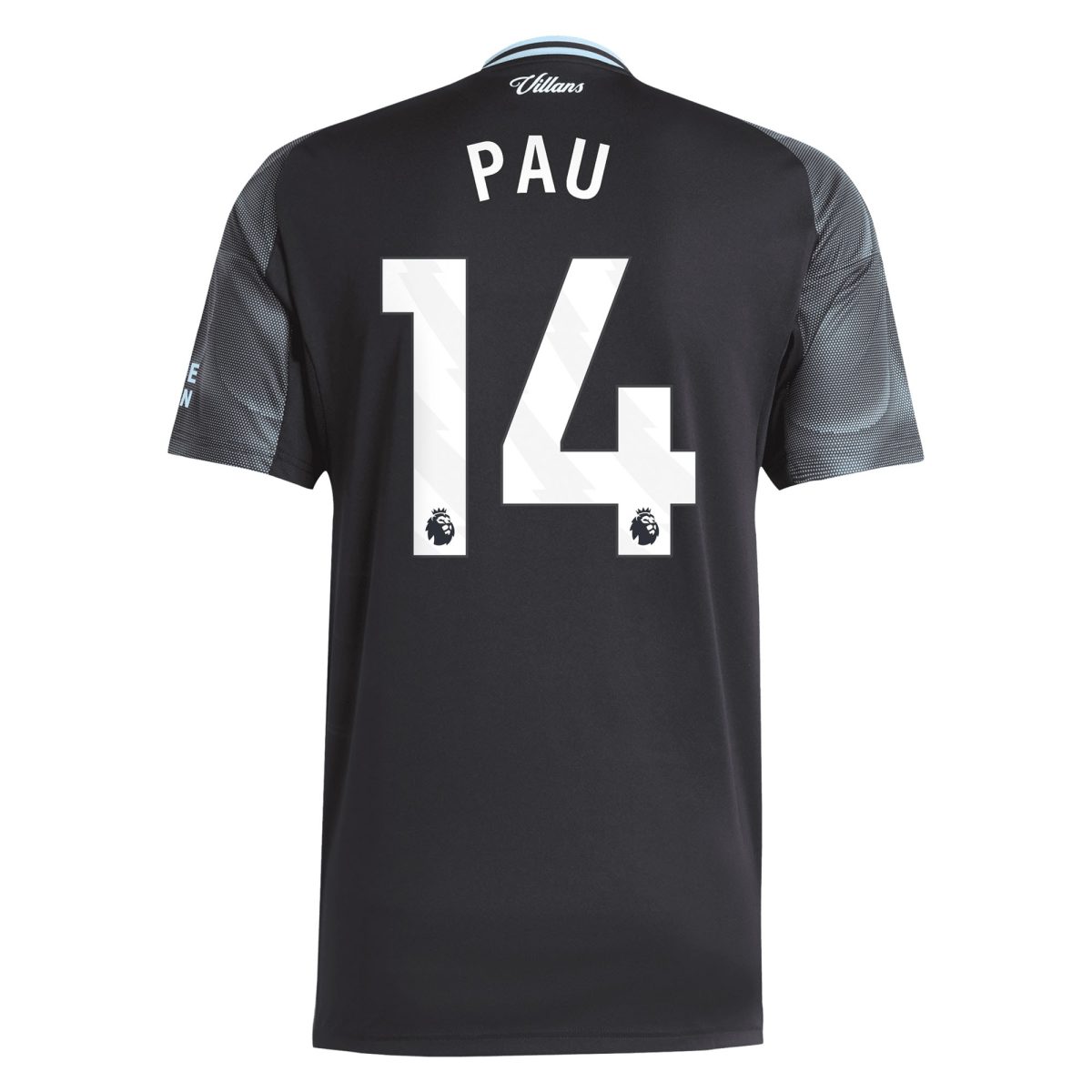 AVFC aston villa adidas away shirt 2025-26 with pau 14 printing Collection | Official Aston Villa Kits and Apparel
