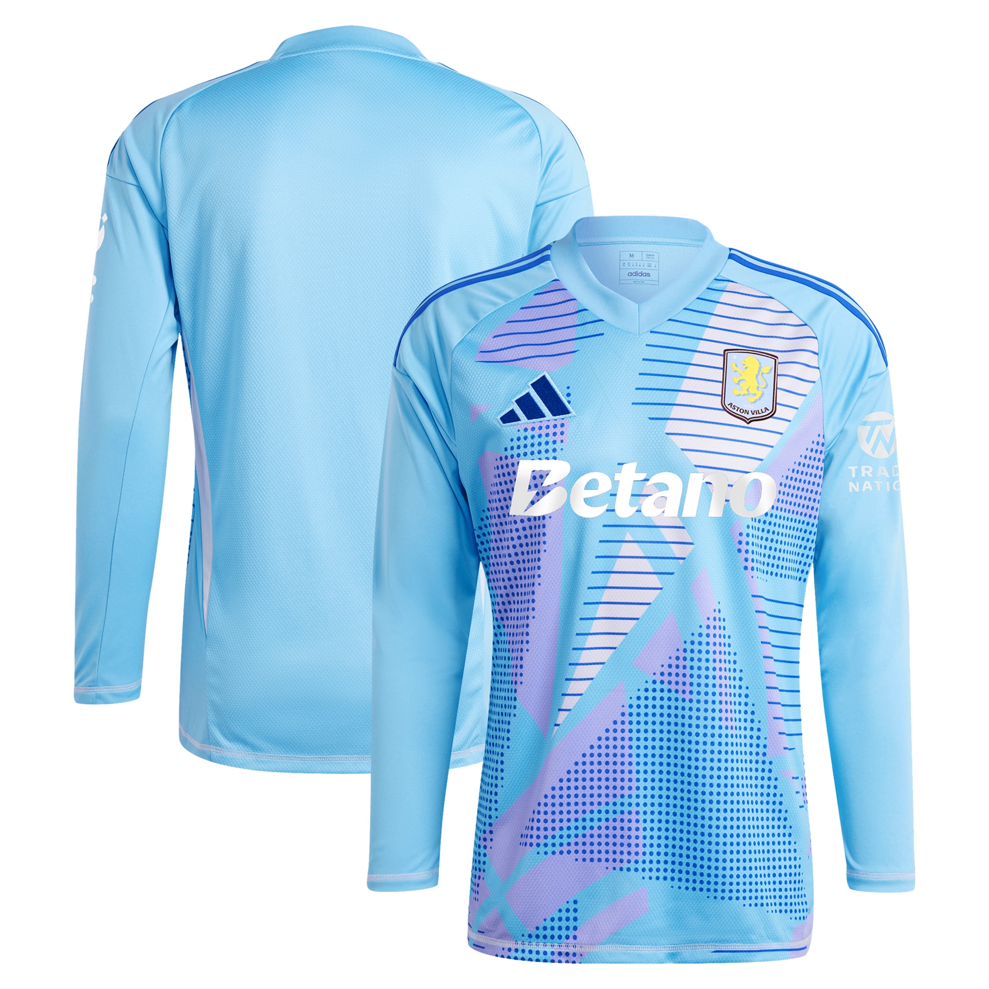 AVFC aston villa adidas goalkeeper shirt 2024-25 – long sleeve – 201964005 with custom printing Collection | Official Aston Villa Kits and Apparel