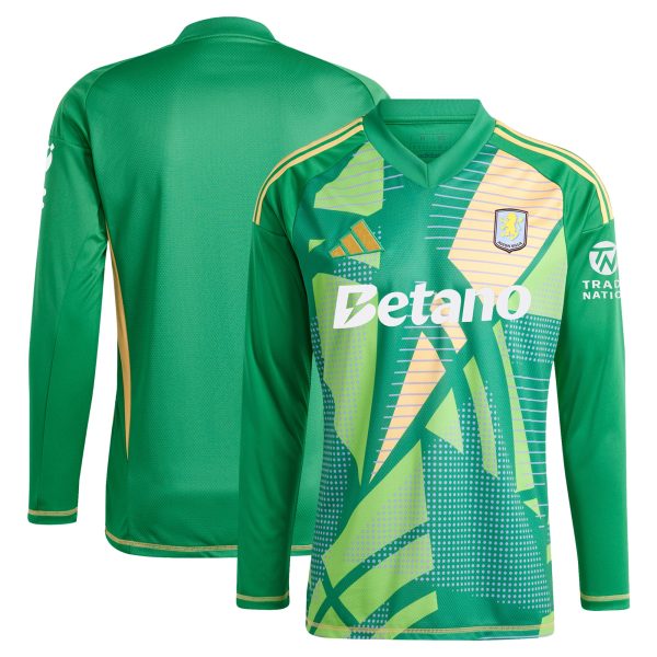 AVFC aston villa adidas goalkeeper shirt 2024-25 – long sleeve – 201964009 with custom printing Collection | Official Aston Villa Kits and Apparel