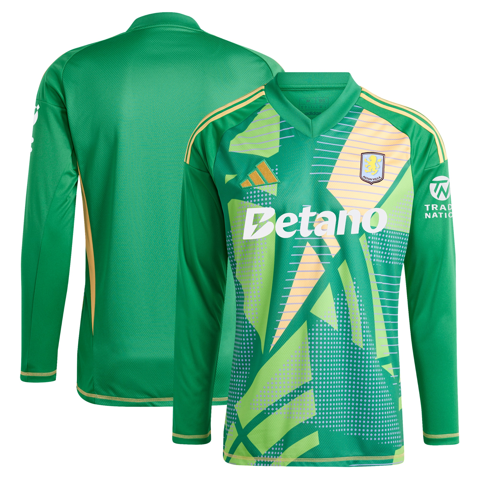 AVFC aston villa adidas goalkeeper shirt 2024-25 – long sleeve – 201964009 with custom printing Collection | Official Aston Villa Kits and Apparel