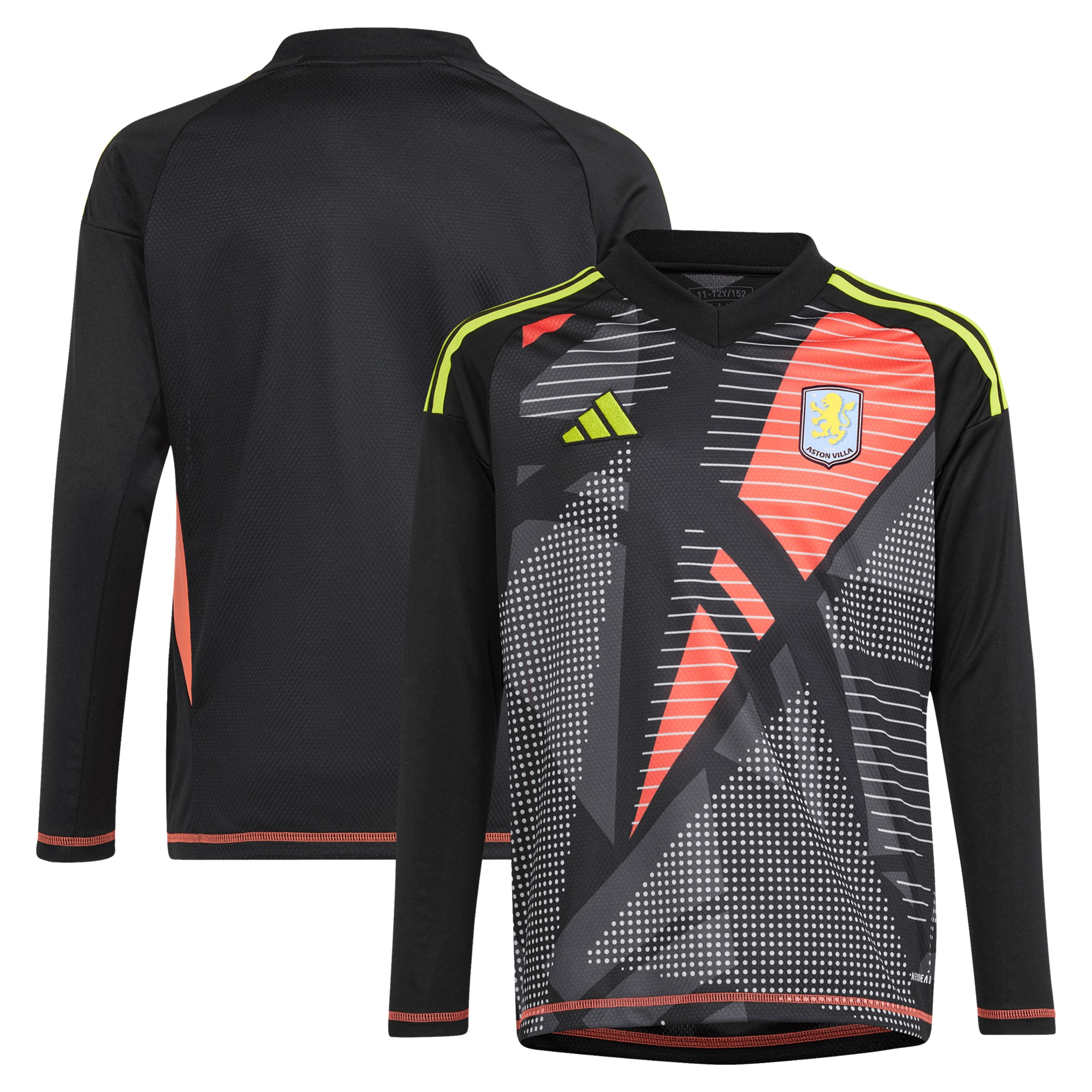 AVFC aston villa adidas goalkeeper shirt 2024-25 – long sleeve – kids – 201964003 with custom printing Collection | Official Aston Villa Kits and Apparel