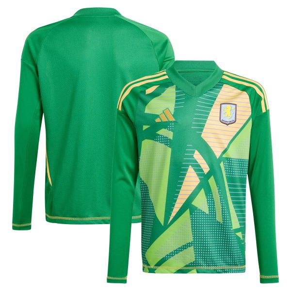 AVFC aston villa adidas goalkeeper shirt 2024-25 – long sleeve – kids – 201964011 Collection | Official Aston Villa Kits and Apparel