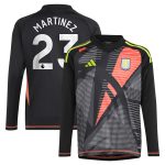 AVFC aston villa adidas goalkeeper shirt 2024-25 – long sleeve – kids with martinez 23 printing – 202029325 Collection | Official Aston Villa Kits and Apparel