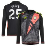 AVFC aston villa adidas goalkeeper shirt 2024-25 – long sleeve – kids with olsen 25 printing – 202029322 Collection | Official Aston Villa Kits and Apparel