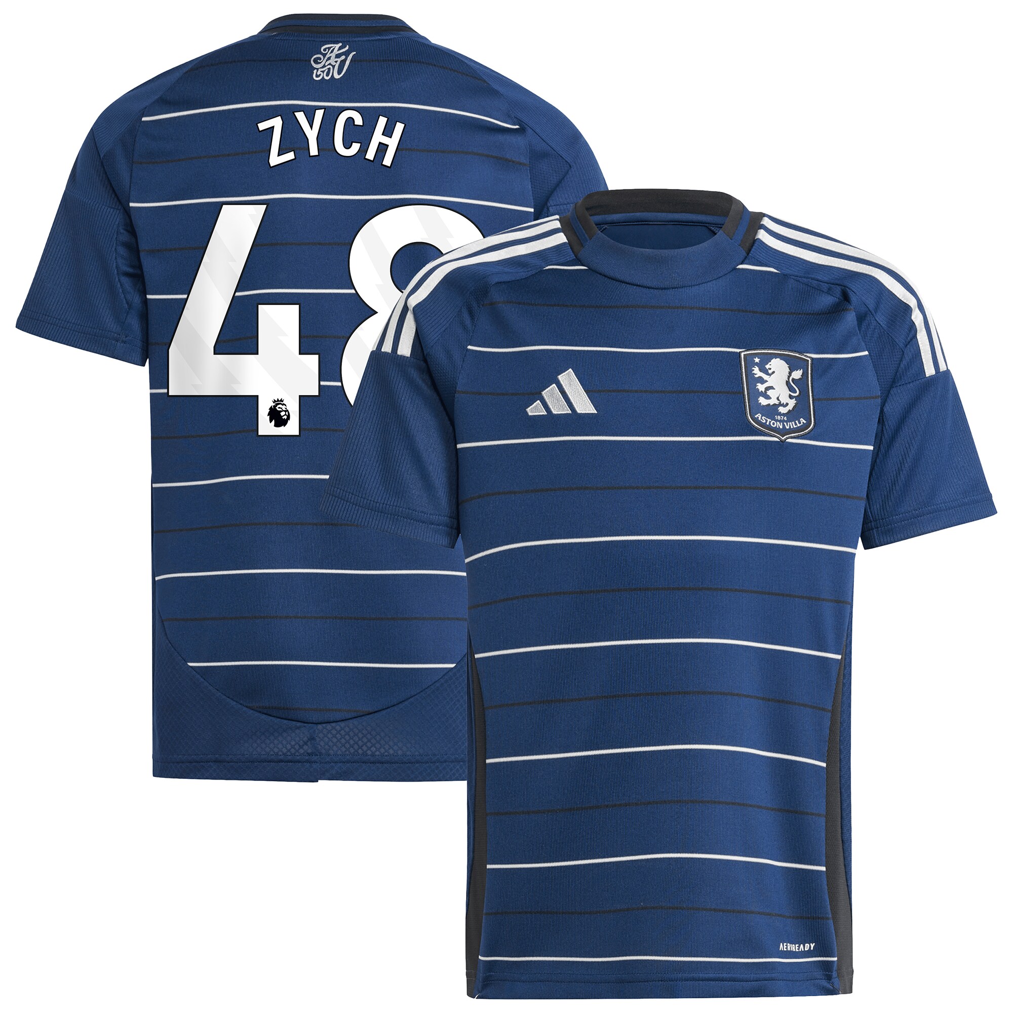 AVFC aston villa adidas goalkeeper shirt 2024-25 – long sleeve – kids with zych 48 printing – 202153095 Collection | Official Aston Villa Kits and Apparel