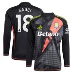 AVFC aston villa adidas goalkeeper shirt 2024-25 – long sleeve with gauci 18 printing – 202028940 Collection | Official Aston Villa Kits and Apparel