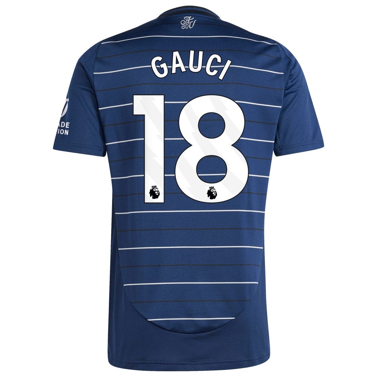 AVFC aston villa adidas goalkeeper shirt 2024-25 – long sleeve with gauci 18 printing – 202030972 Collection | Official Aston Villa Kits and Apparel