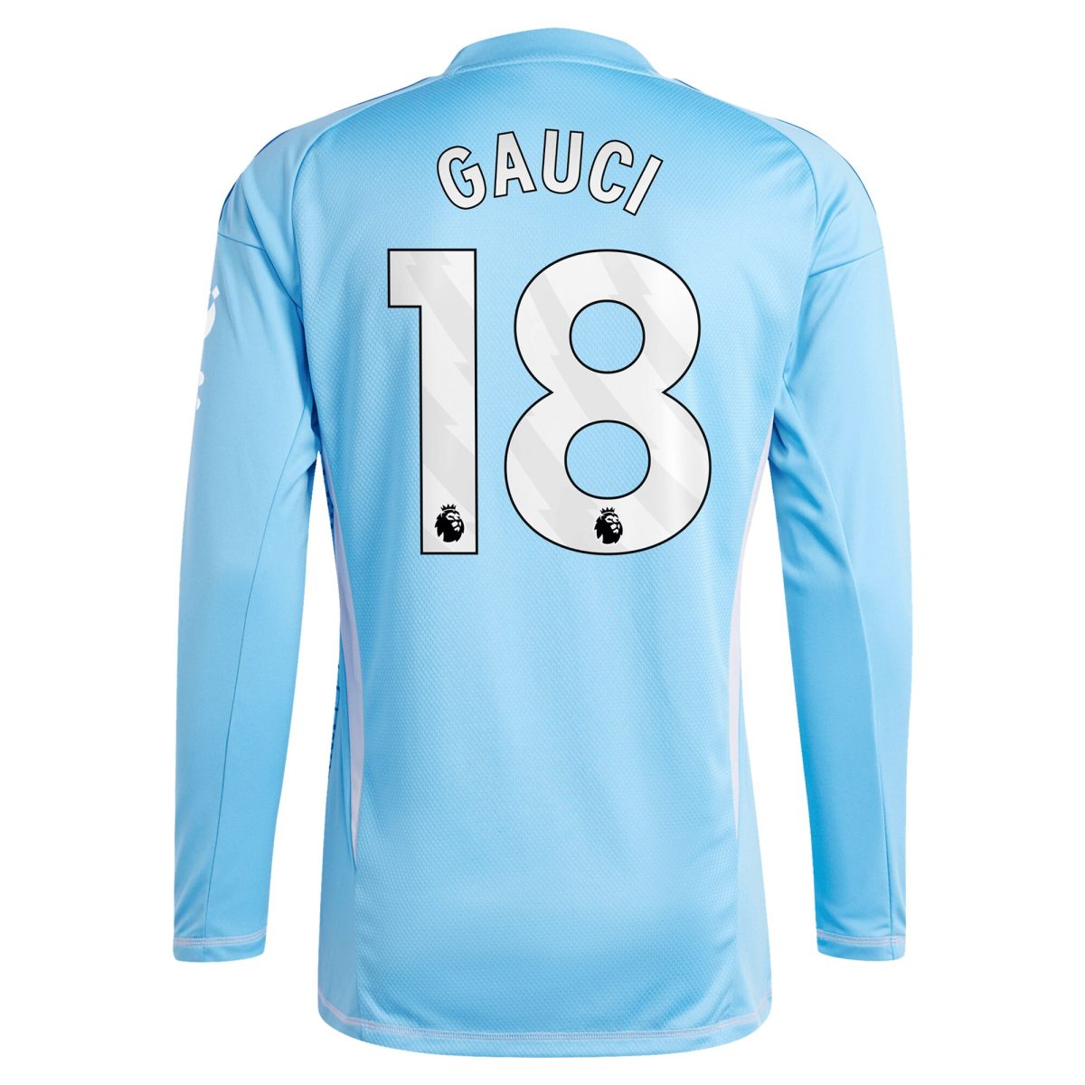 AVFC aston villa adidas goalkeeper shirt 2024-25 – long sleeve with gauci 18 printing – 202030982 Collection | Official Aston Villa Kits and Apparel