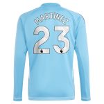AVFC aston villa adidas goalkeeper shirt 2024-25 – long sleeve with martinez 23 printing – 202030980 Collection | Official Aston Villa Kits and Apparel