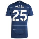 AVFC aston villa adidas goalkeeper shirt 2024-25 – long sleeve with olsen 25 printing – 202030975 Collection | Official Aston Villa Kits and Apparel