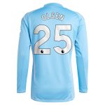 AVFC aston villa adidas goalkeeper shirt 2024-25 – long sleeve with olsen 25 printing – 202030976 Collection | Official Aston Villa Kits and Apparel