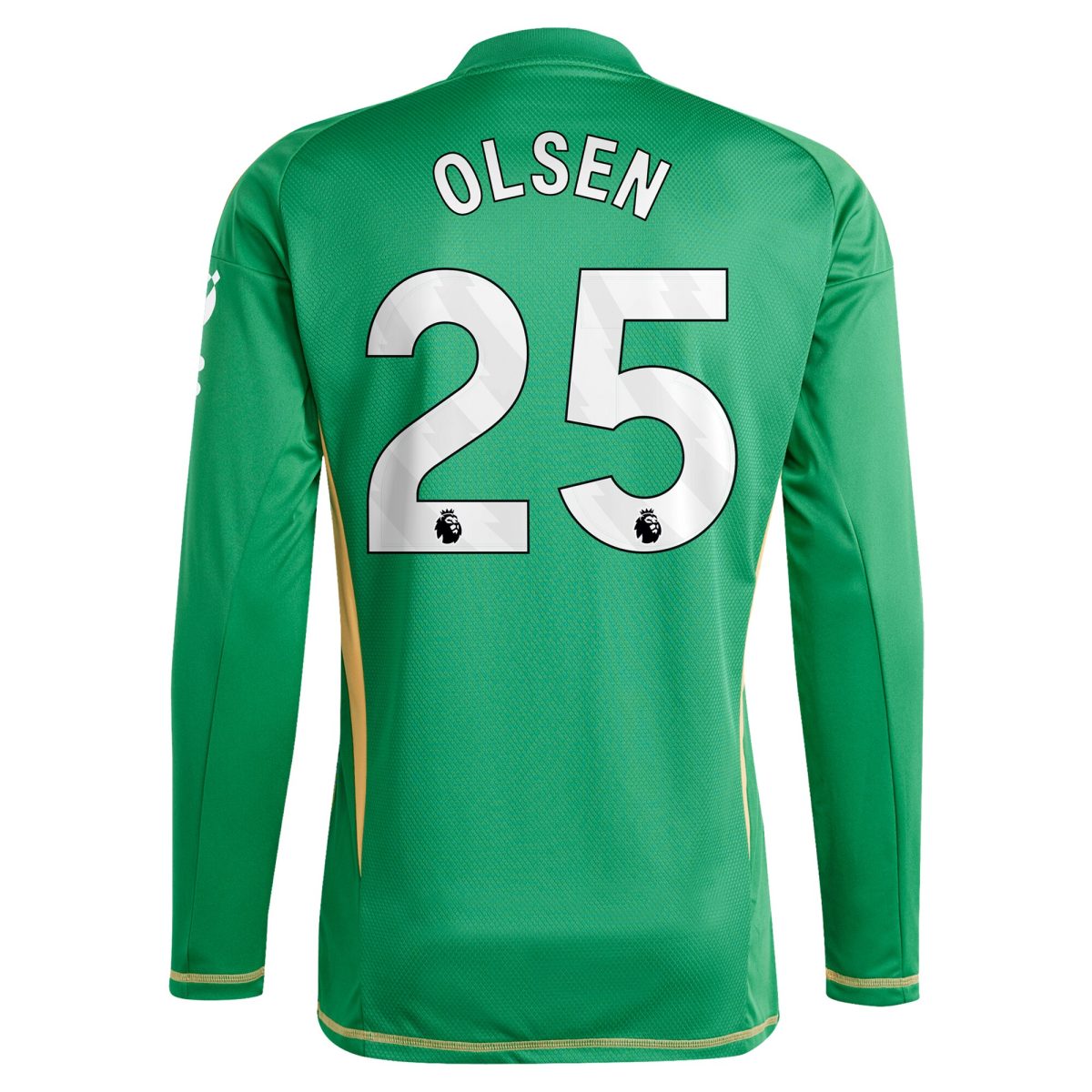 AVFC aston villa adidas goalkeeper shirt 2024-25 – long sleeve with olsen 25 printing Collection | Official Aston Villa Kits and Apparel