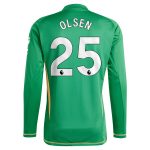 AVFC aston villa adidas goalkeeper shirt 2024-25 – long sleeve with olsen 25 printing Collection | Official Aston Villa Kits and Apparel