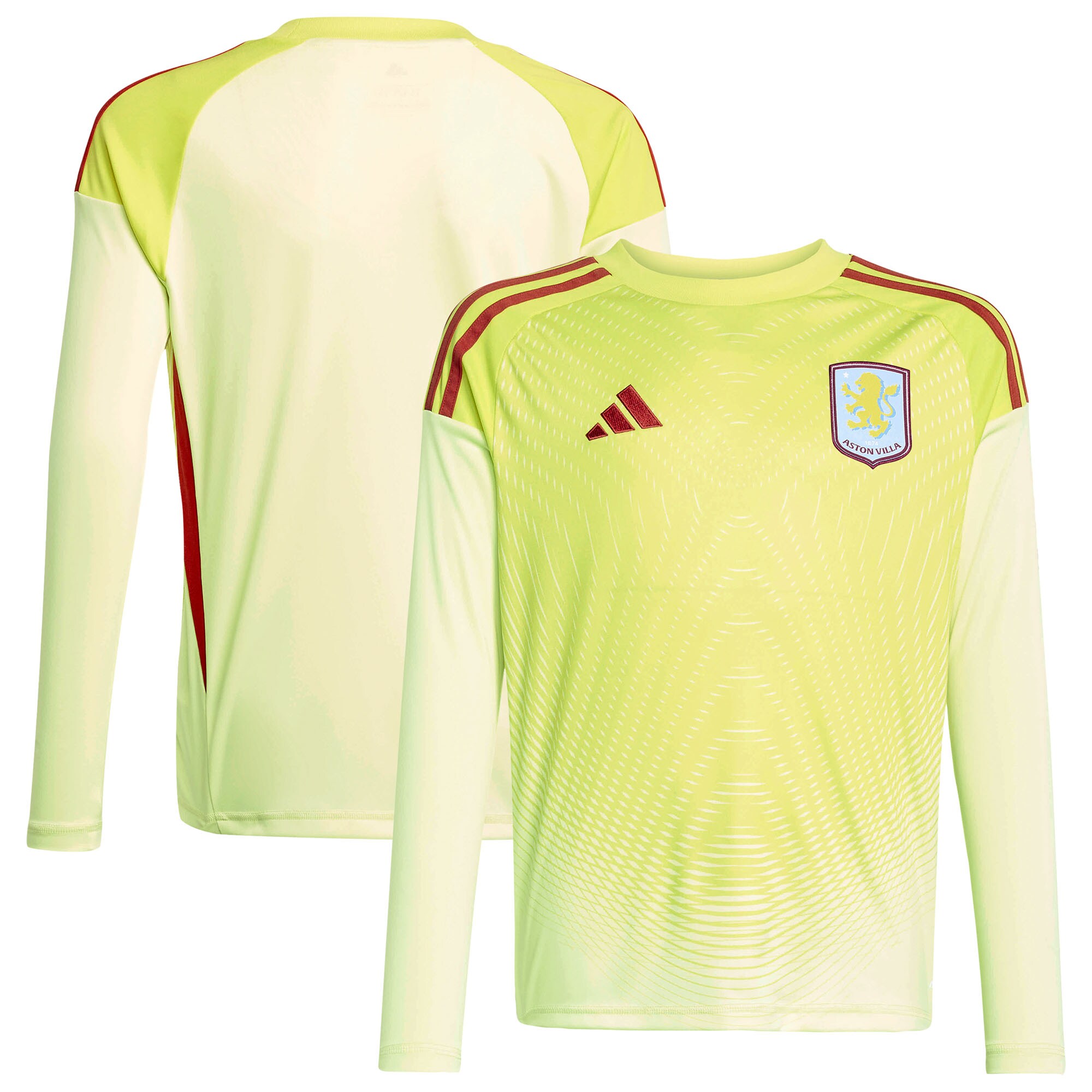 AVFC aston villa adidas goalkeeper shirt 2025-26 – long sleeve – kids with custom printing Collection | Official Aston Villa Kits and Apparel