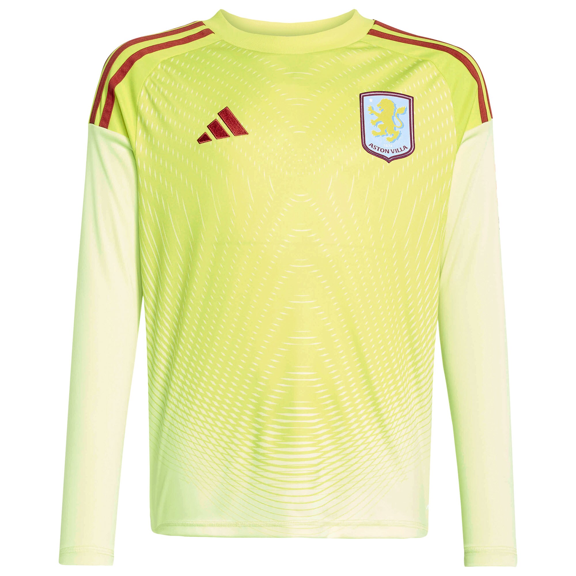 AVFC aston villa adidas goalkeeper shirt 2025-26 – long sleeve – kids with custom printing Collection | Official Aston Villa Kits and Apparel