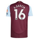 AVFC aston villa adidas home authentic shirt 2024-25 with a.garcía 16 printing Collection | Official Aston Villa Kits and Apparel