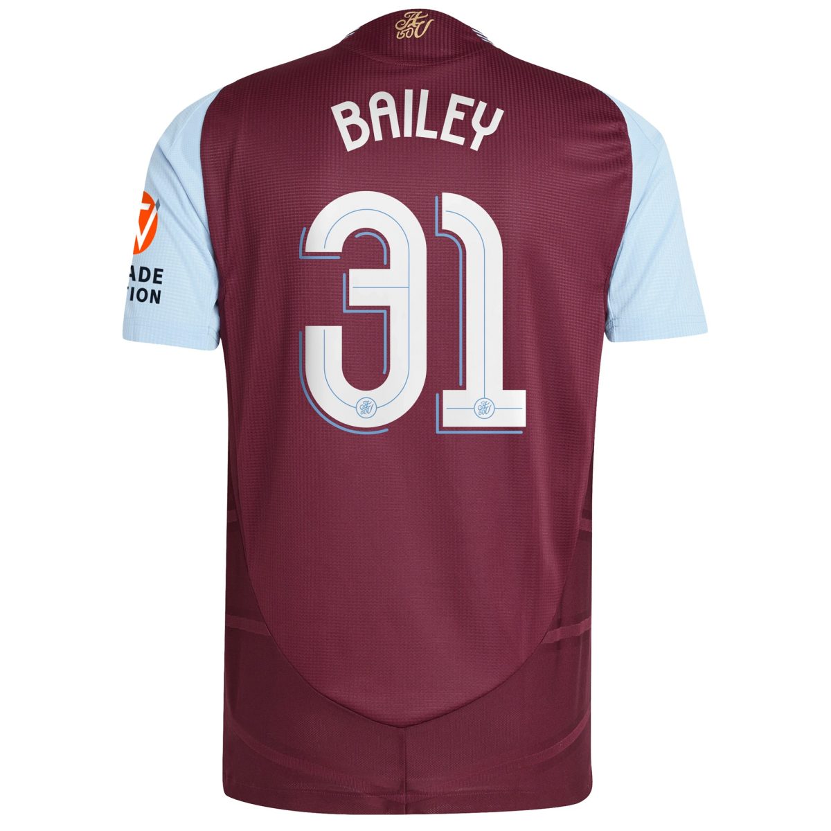 AVFC aston villa adidas home authentic shirt 2024-25 with bailey 31 cup printing Collection | Official Aston Villa Kits and Apparel