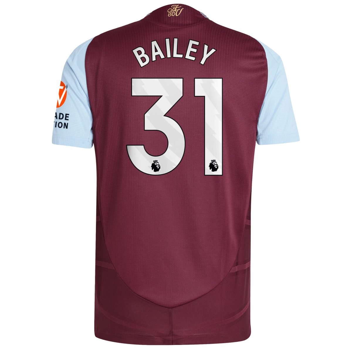 AVFC aston villa adidas home authentic shirt 2024-25 with bailey 31 printing Collection | Official Aston Villa Kits and Apparel