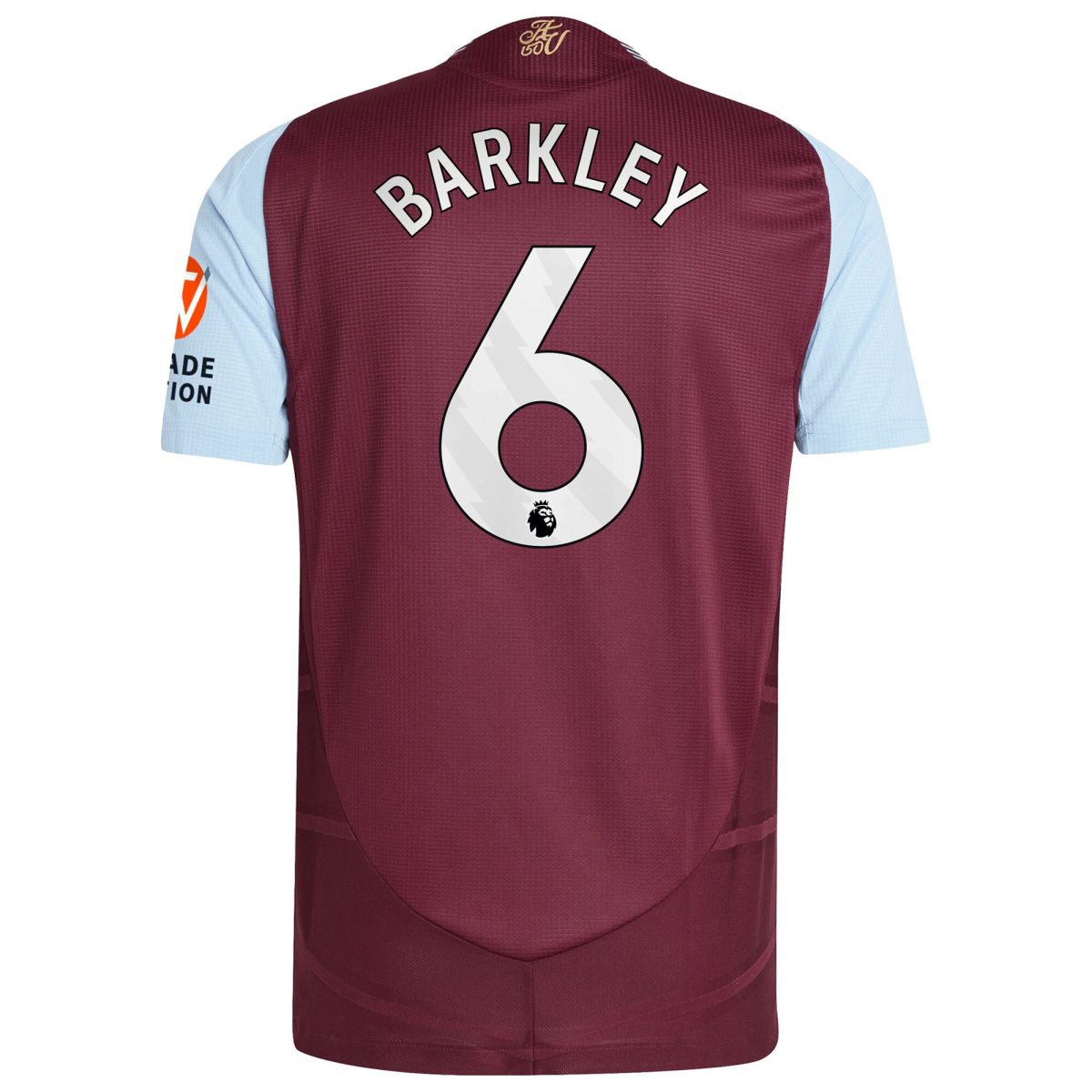AVFC aston villa adidas home authentic shirt 2024-25 with barkley 6 printing Collection | Official Aston Villa Kits and Apparel