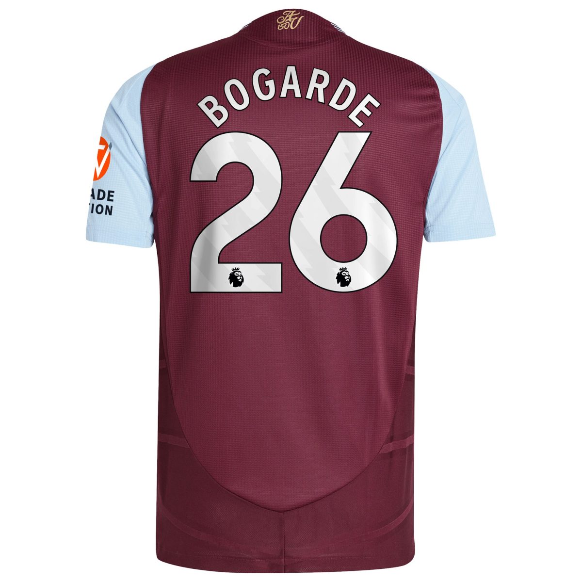 AVFC aston villa adidas home authentic shirt 2024-25 with bogarde 26 printing Collection | Official Aston Villa Kits and Apparel