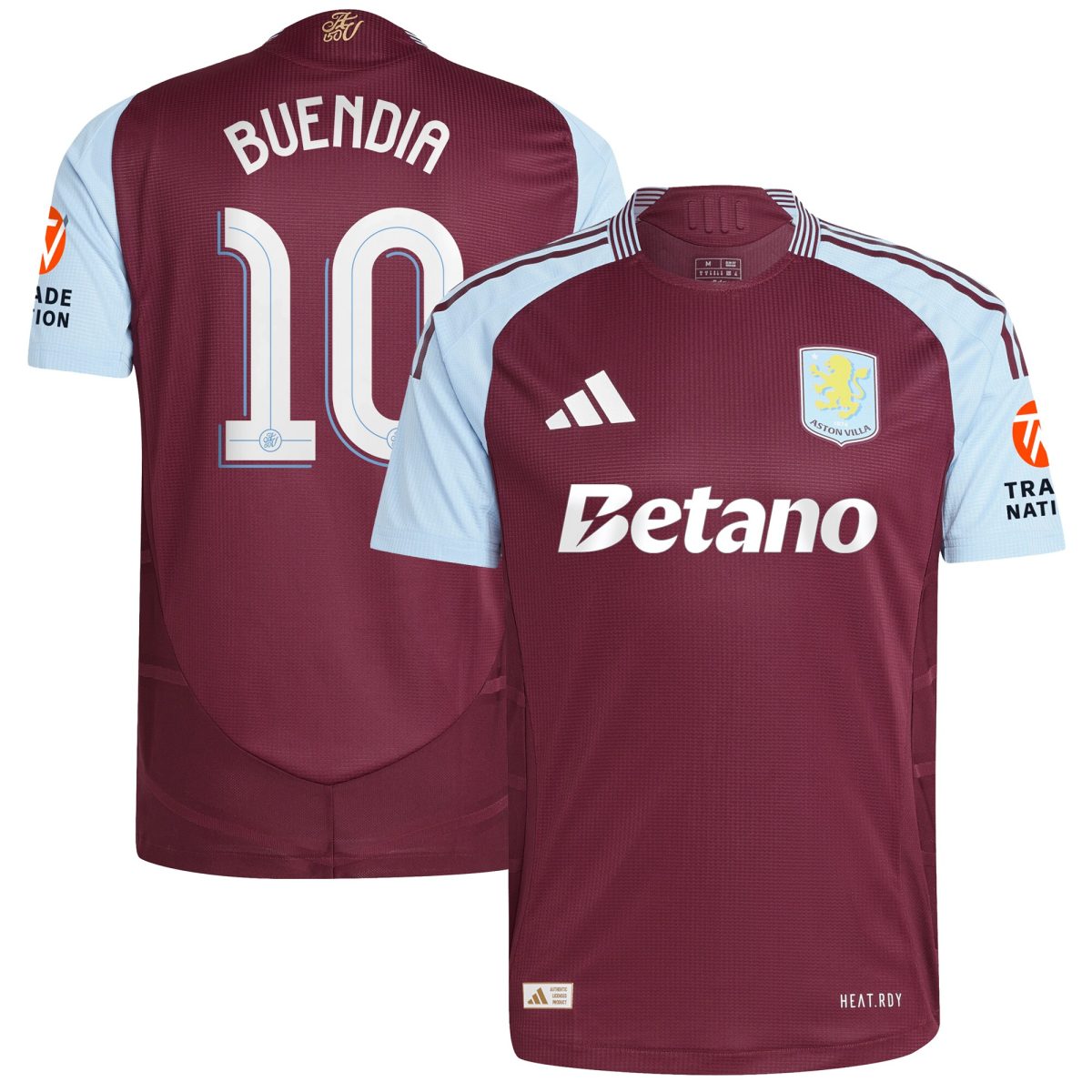AVFC aston villa adidas home authentic shirt 2024-25 with buendia 10 cup printing Collection | Official Aston Villa Kits and Apparel