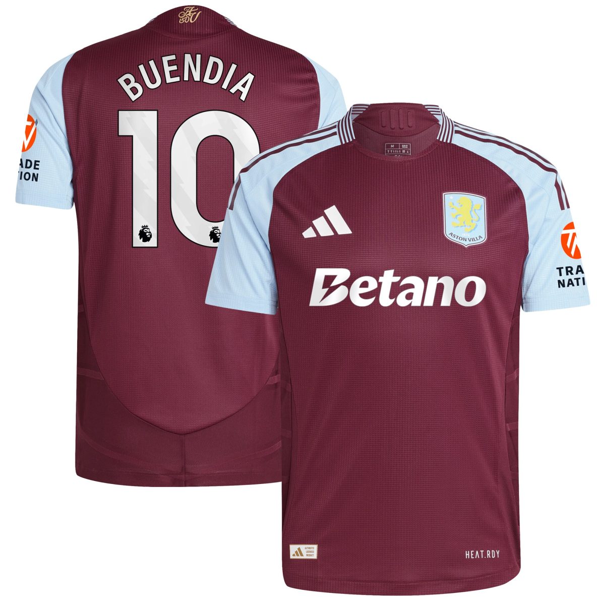 AVFC aston villa adidas home authentic shirt 2024-25 with buendia 10 printing Collection | Official Aston Villa Kits and Apparel