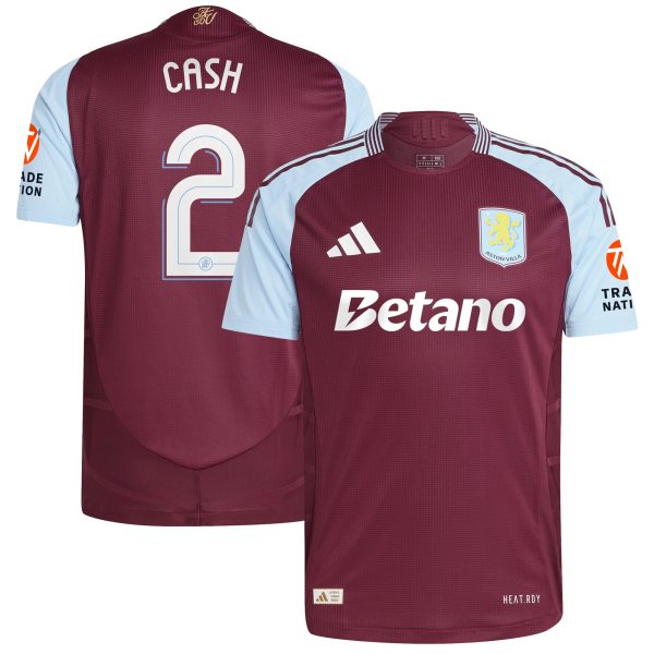 AVFC aston villa adidas home authentic shirt 2024-25 with cash 2 cup printing Collection | Official Aston Villa Kits and Apparel