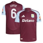 AVFC aston villa adidas home authentic shirt 2024-25 with corsie 6 cup printing Collection | Official Aston Villa Kits and Apparel