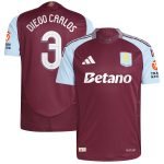 AVFC aston villa adidas home authentic shirt 2024-25 with diego carlos 3 cup printing Collection | Official Aston Villa Kits and Apparel