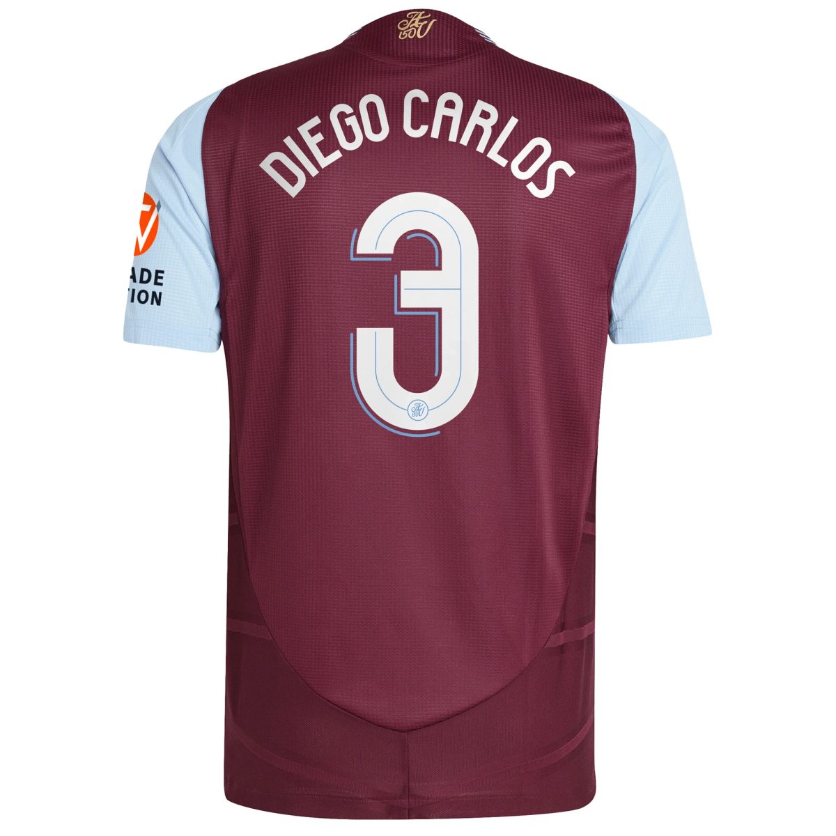 AVFC aston villa adidas home authentic shirt 2024-25 with diego carlos 3 cup printing Collection | Official Aston Villa Kits and Apparel