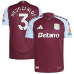 AVFC aston villa adidas home authentic shirt 2024-25 with diego carlos 3 printing Collection | Official Aston Villa Kits and Apparel