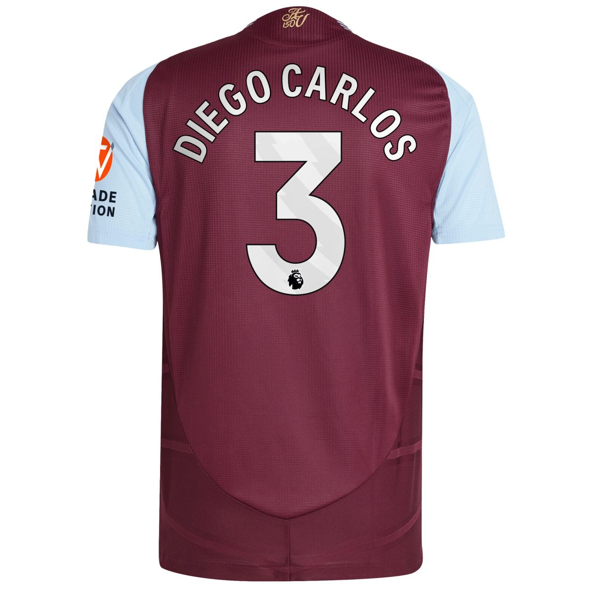AVFC aston villa adidas home authentic shirt 2024-25 with diego carlos 3 printing Collection | Official Aston Villa Kits and Apparel