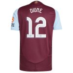 AVFC aston villa adidas home authentic shirt 2024-25 with digne 12 cup printing Collection | Official Aston Villa Kits and Apparel