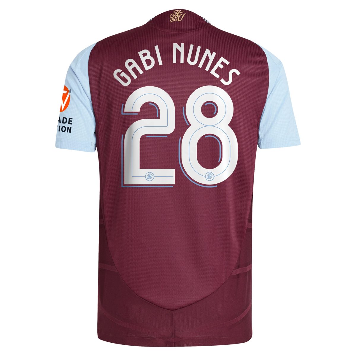 AVFC aston villa adidas home authentic shirt 2024-25 with gabi nunes 28 cup printing Collection | Official Aston Villa Kits and Apparel