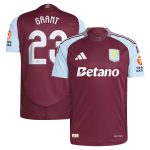AVFC aston villa adidas home authentic shirt 2024-25 with grant 23 cup printing Collection | Official Aston Villa Kits and Apparel