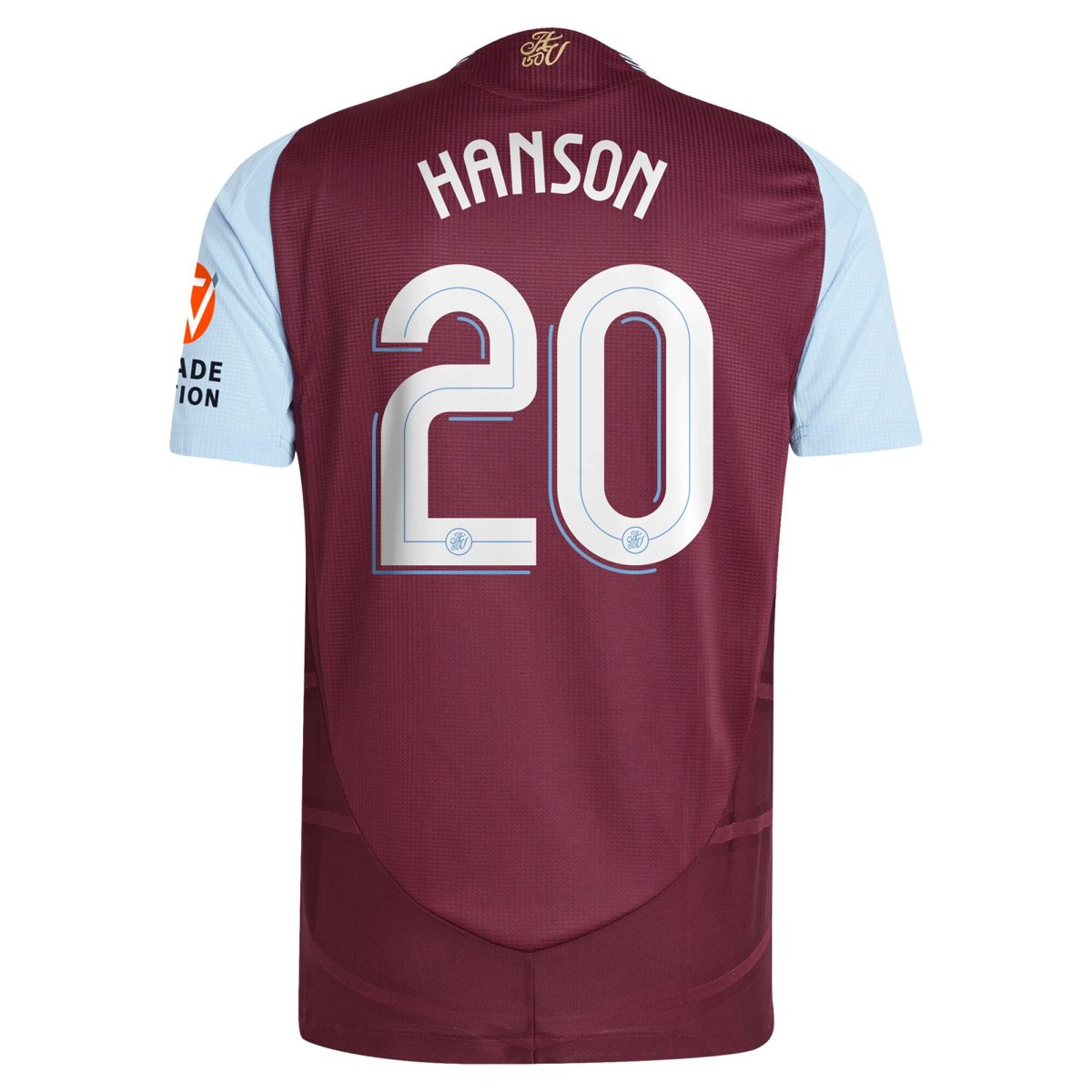 AVFC aston villa adidas home authentic shirt 2024-25 with hanson 20 cup printing Collection | Official Aston Villa Kits and Apparel