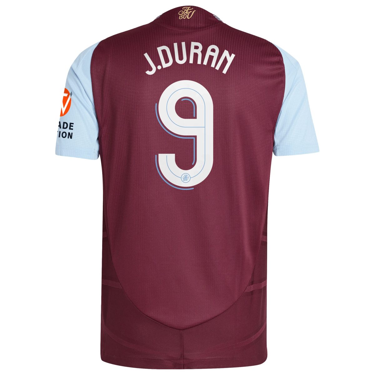 AVFC aston villa adidas home authentic shirt 2024-25 with j.duran 9 cup printing Collection | Official Aston Villa Kits and Apparel