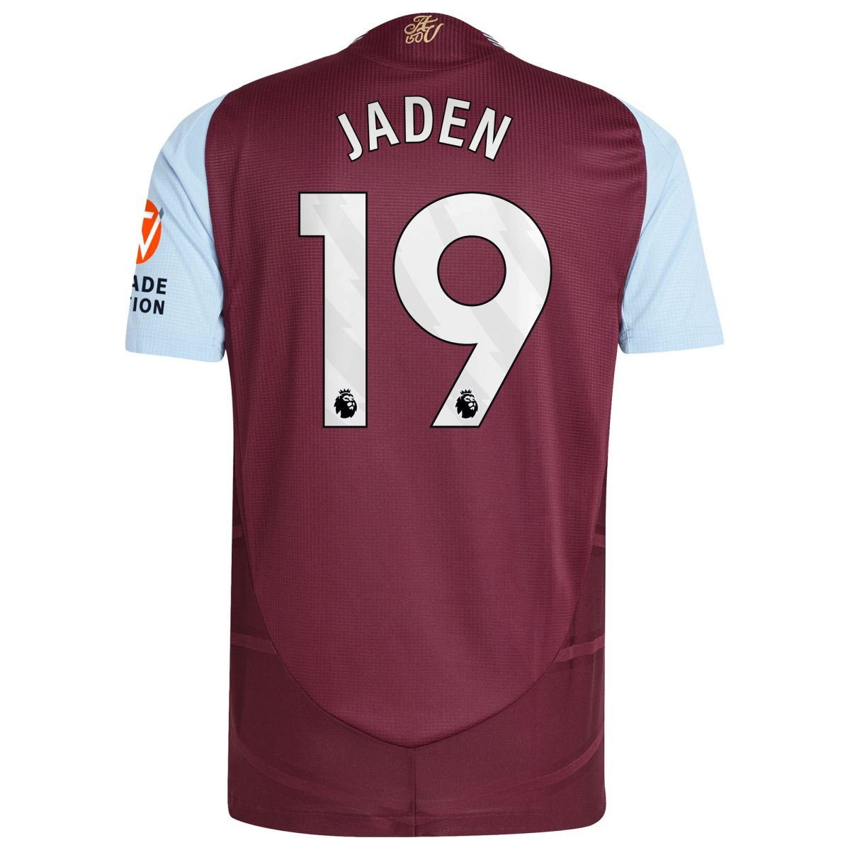 AVFC aston villa adidas home authentic shirt 2024-25 with jaden 19 printing Collection | Official Aston Villa Kits and Apparel