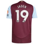 AVFC aston villa adidas home authentic shirt 2024-25 with jaden 19 printing Collection | Official Aston Villa Kits and Apparel