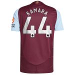 AVFC aston villa adidas home authentic shirt 2024-25 with kamara 44 printing Collection | Official Aston Villa Kits and Apparel