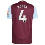 AVFC aston villa adidas home authentic shirt 2024-25 with konsa 4 printing Collection | Official Aston Villa Kits and Apparel