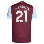 AVFC aston villa adidas home authentic shirt 2024-25 with m.asensio 21 printing Collection | Official Aston Villa Kits and Apparel