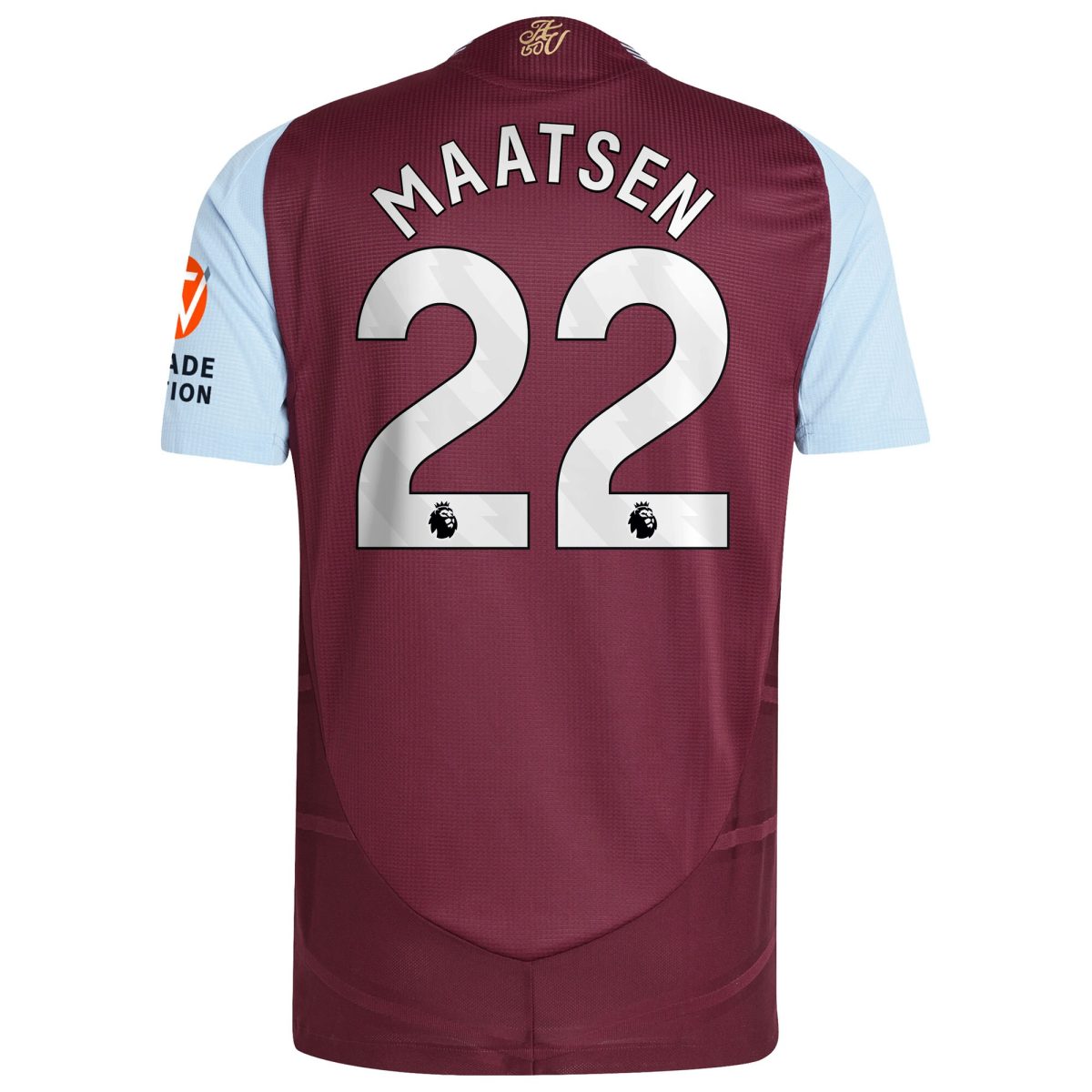 AVFC aston villa adidas home authentic shirt 2024-25 with maatsen 22 printing Collection | Official Aston Villa Kits and Apparel