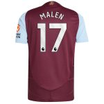 AVFC aston villa adidas home authentic shirt 2024-25 with malen 17 printing Collection | Official Aston Villa Kits and Apparel