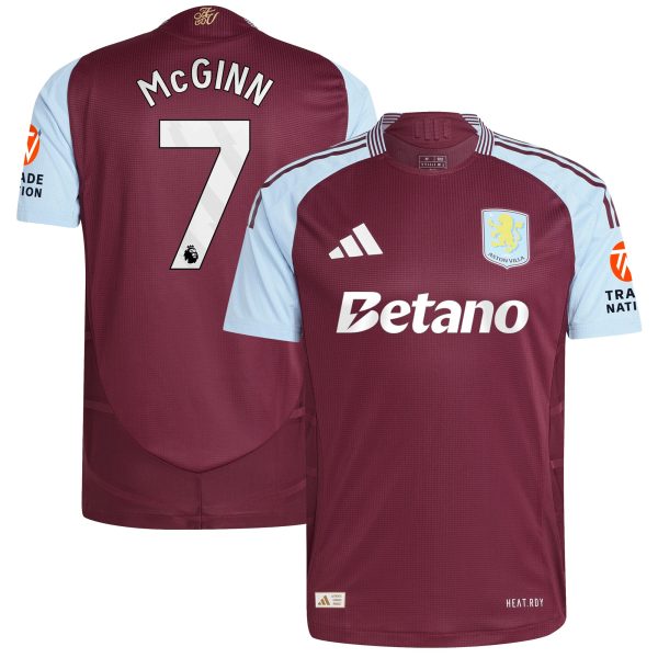 AVFC aston villa adidas home authentic shirt 2024-25 with mcginn 7 printing Collection | Official Aston Villa Kits and Apparel